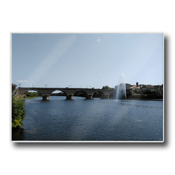 Set de table plastifié avec photo du pont Bergerac en Dordogne