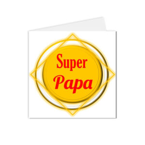 carte postale fête des pères, Super papa