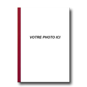 Cahier, carnet de notes, note book personnalisable reliure rouge fabriqué par nos soins