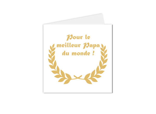 Carte pour le meilleur papa du monde