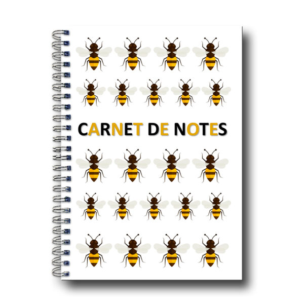 carnet de notes a5 "abeilles"