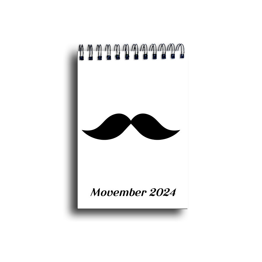 carnet blanc a6 spécial movember