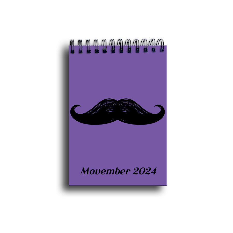 carnet violet a6 spécial movember