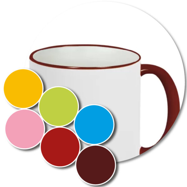 couleurs mug anse liseret