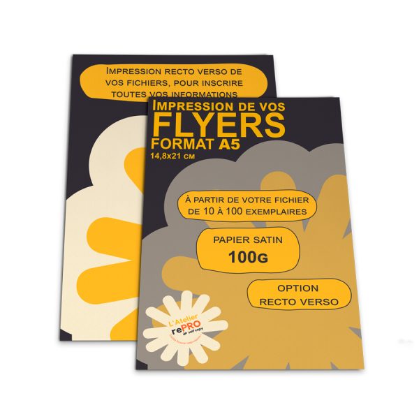 flyers couleurs format a5 recto verso papier 100g